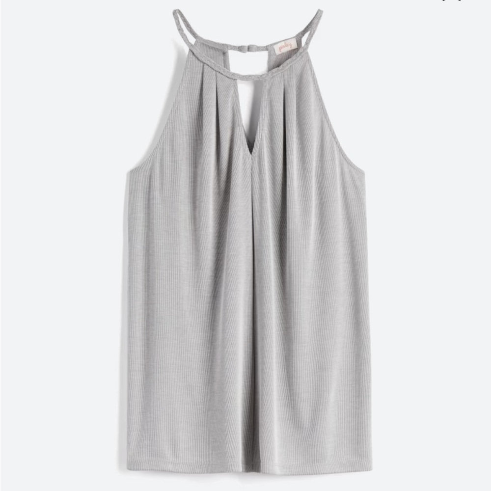 Pixley Georgio Braided Neckline Halter Knit Top